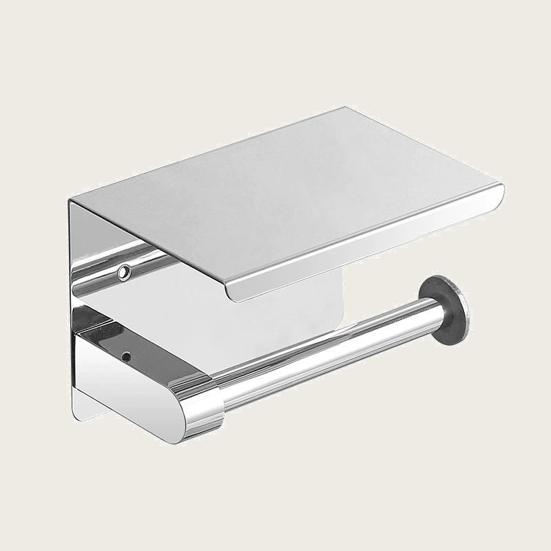 SUS304 Toilet Paper Holder Single Roll Wall-Mounted