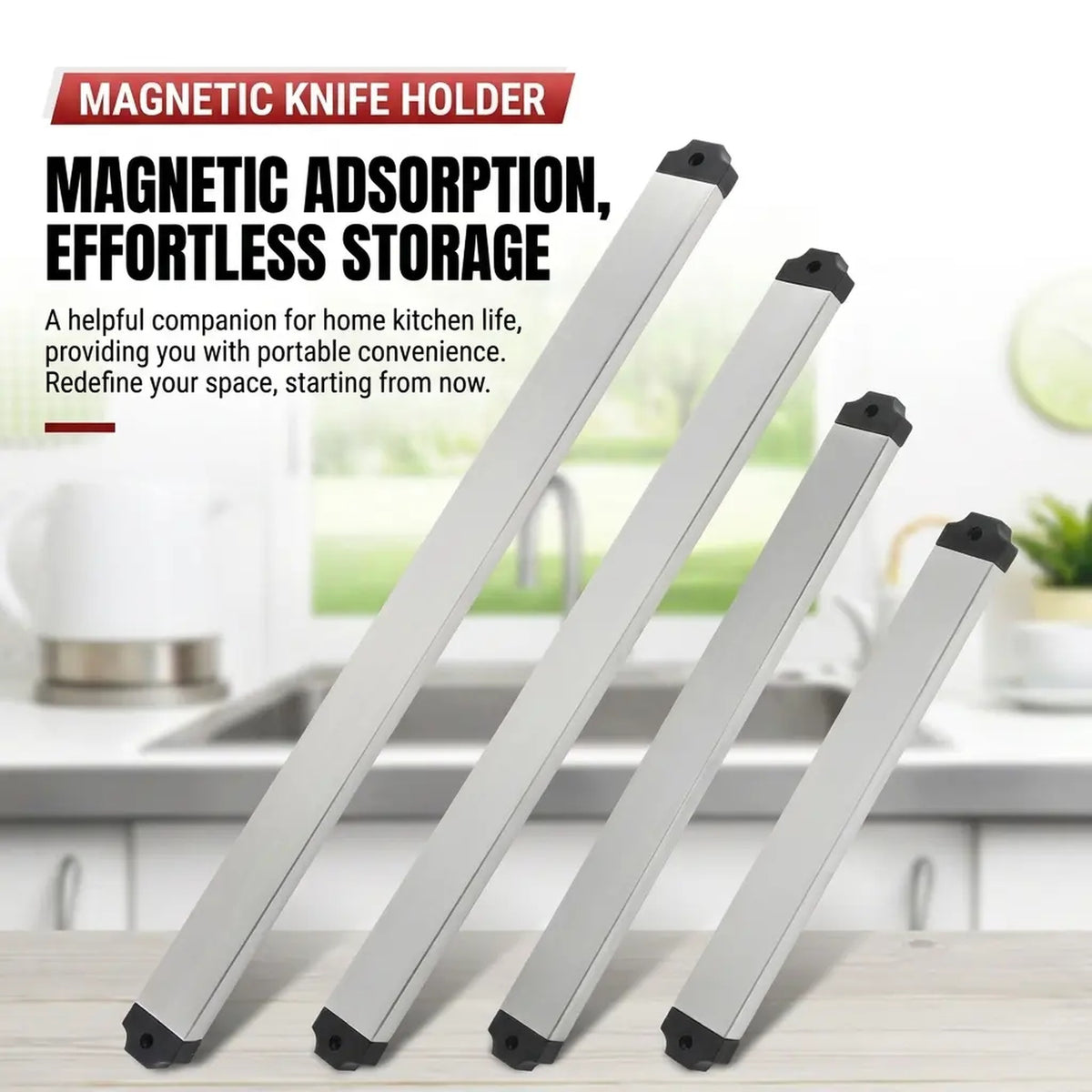 Magnetic Knife Strip Wall-Mount 304 Stainless Steel