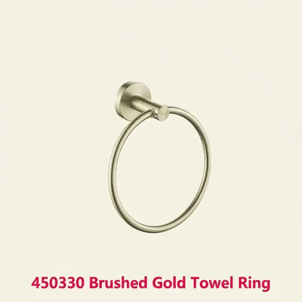 SUS304 Towel Ring Wall-Mounted Rustproof, 5 Finishes