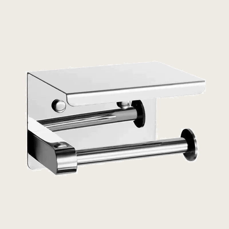 SUS304 Toilet Paper Holder Single Roll Wall-Mounted