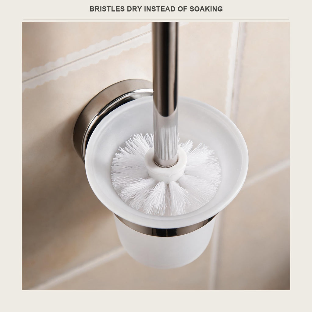 Bristles drying in the wall cup instead of sitting in water