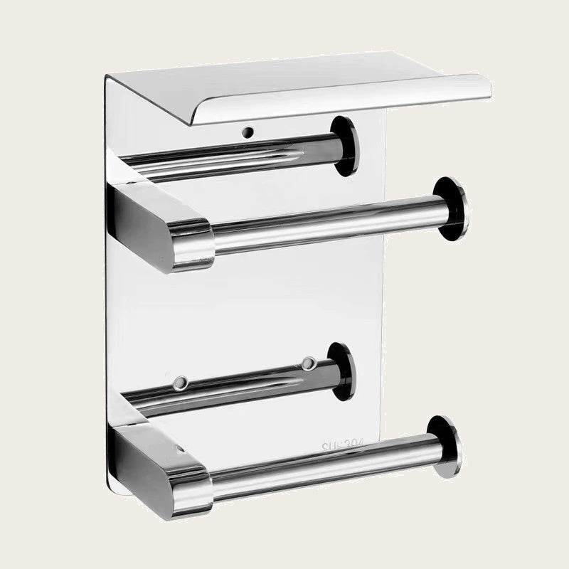 SUS304 Toilet Paper Holder Single Roll Wall-Mounted