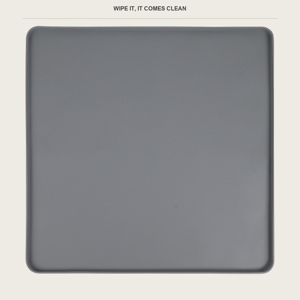 Close up of the smooth wipe clean surface of the washer top mat