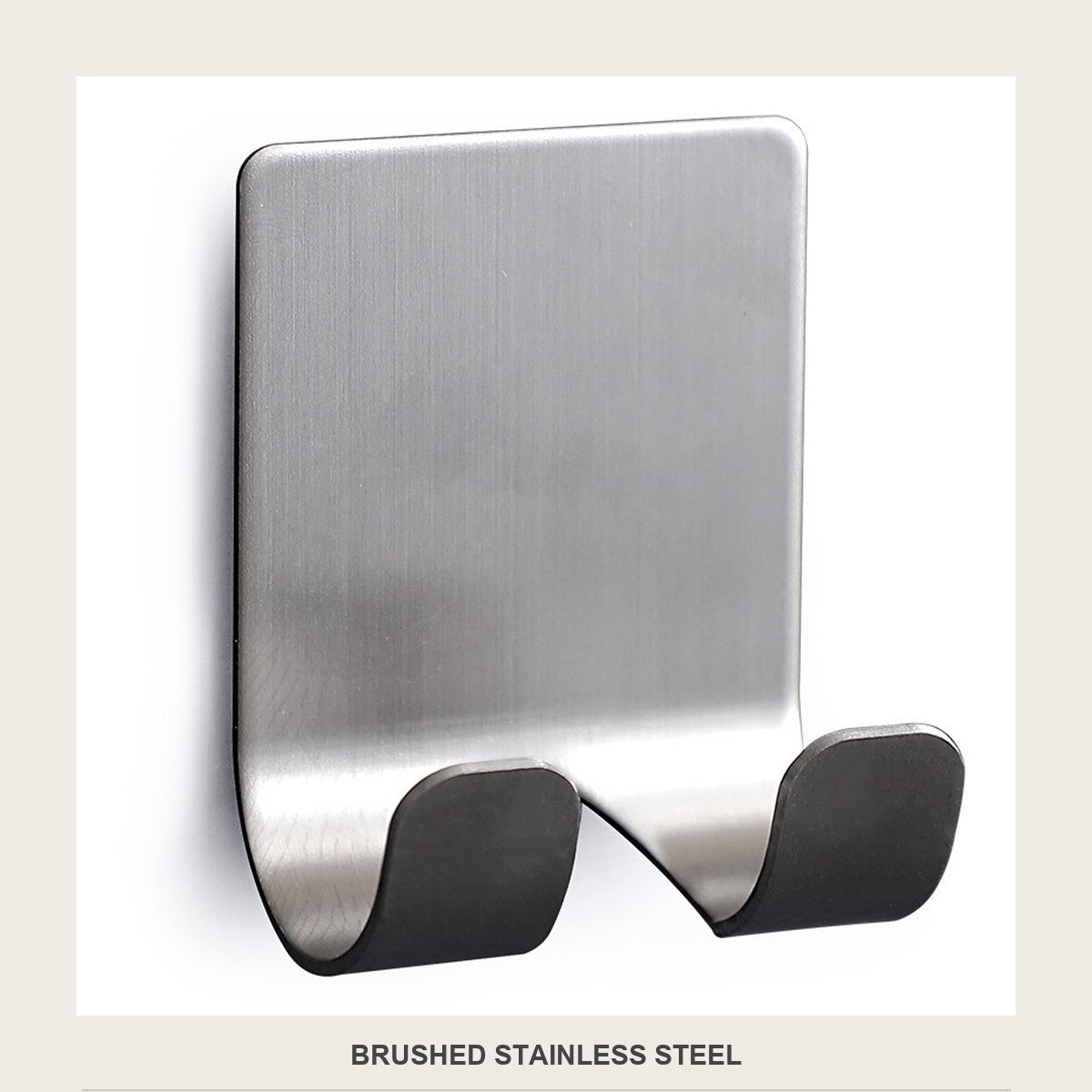 Brushed stainless steel finish on the razor holder