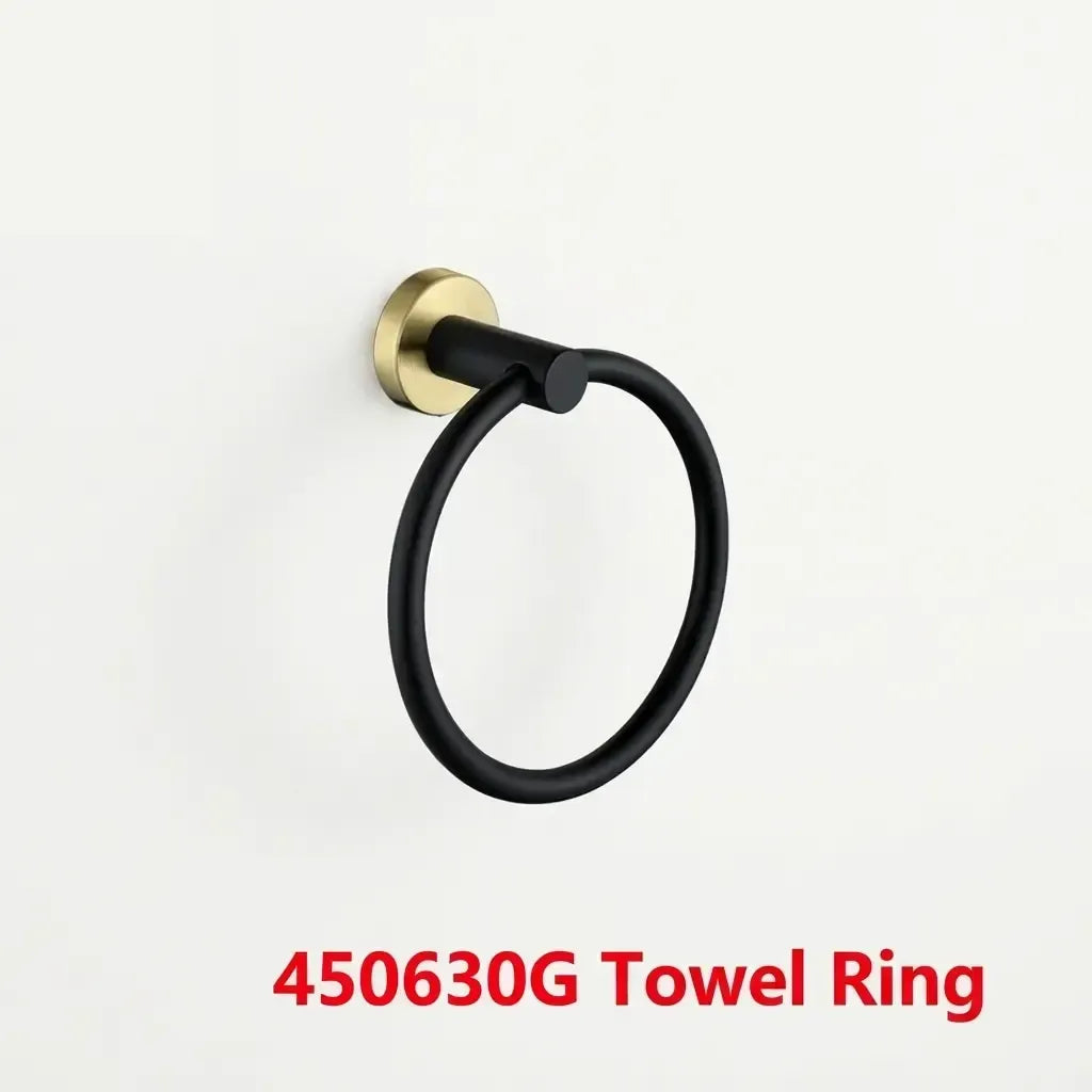 SUS304 Towel Ring Wall-Mounted Rustproof, 5 Finishes