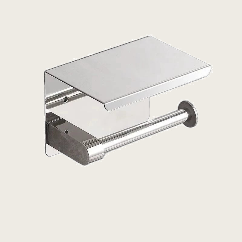 SUS304 Toilet Paper Holder Single Roll Wall-Mounted