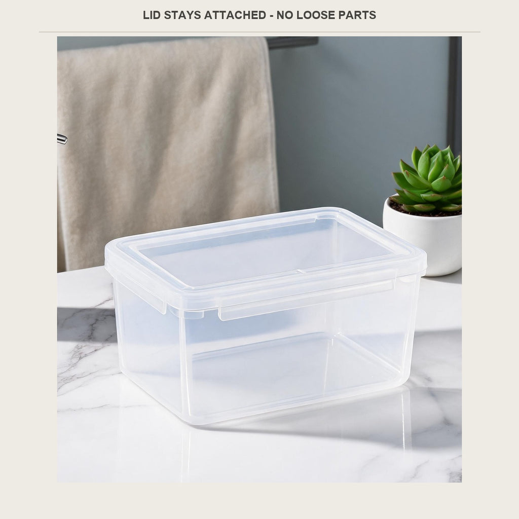 Lid stays attached to the box - no loose parts
