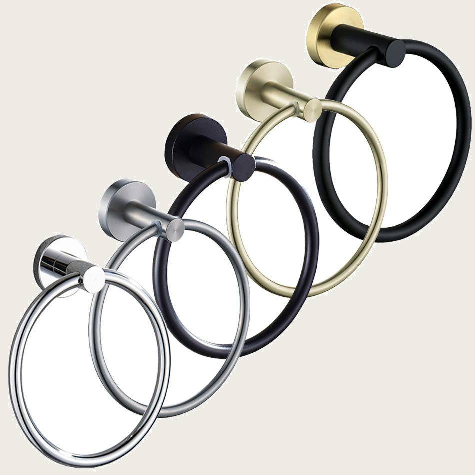 SUS304 Towel Ring Wall-Mounted Rustproof, 5 Finishes