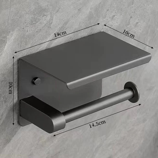 SUS304 Toilet Paper Holder Single Roll Wall-Mounted