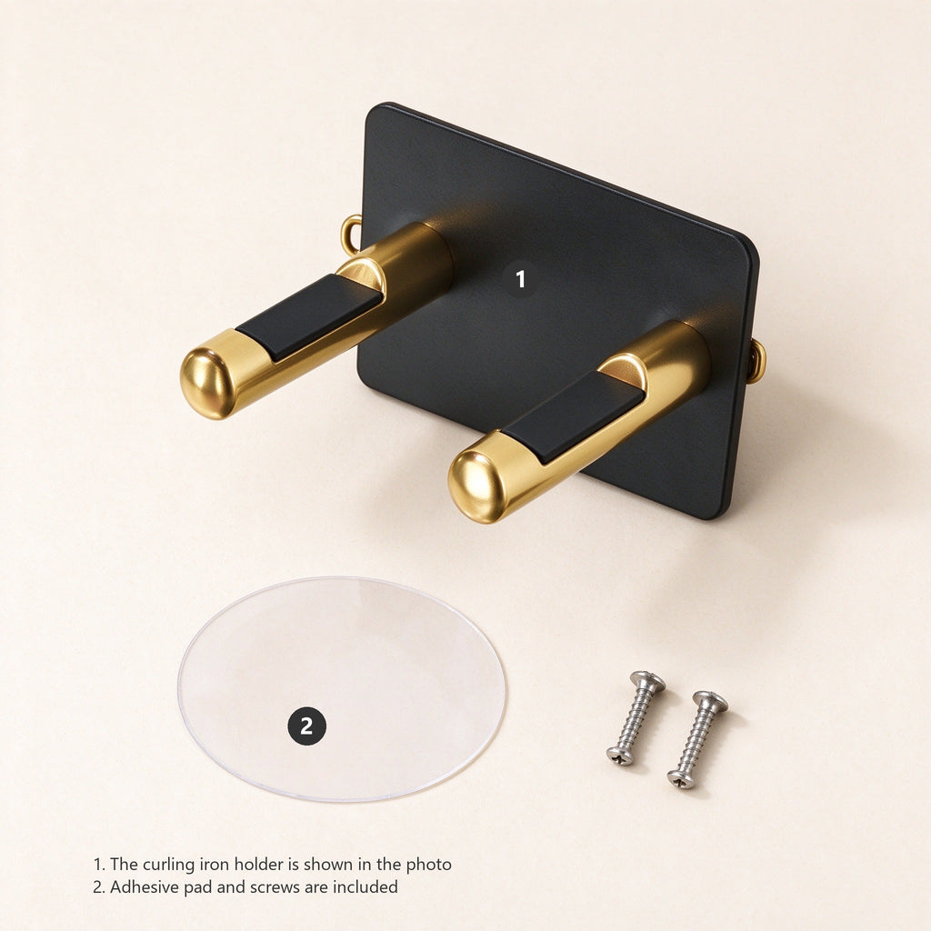 An iron kept in a drawer compared with the wall holder