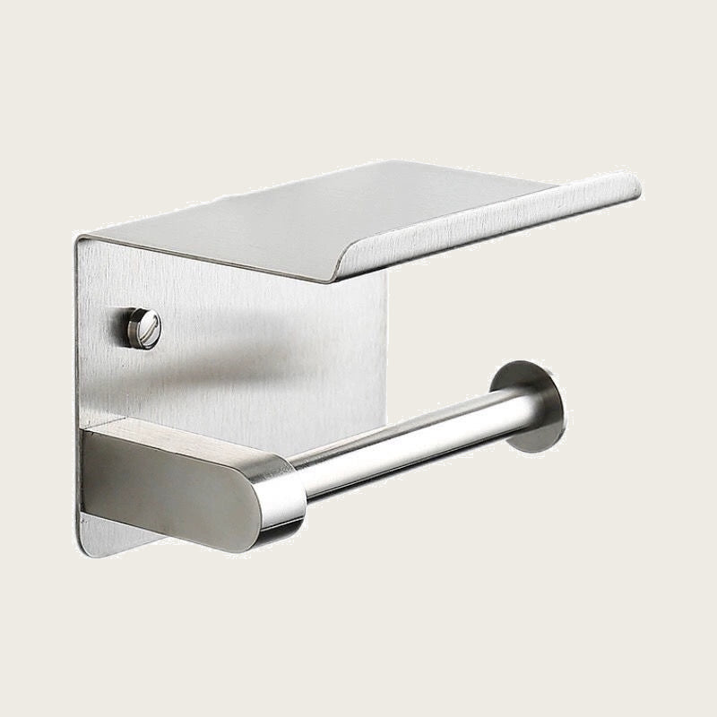 SUS304 Toilet Paper Holder Single Roll Wall-Mounted