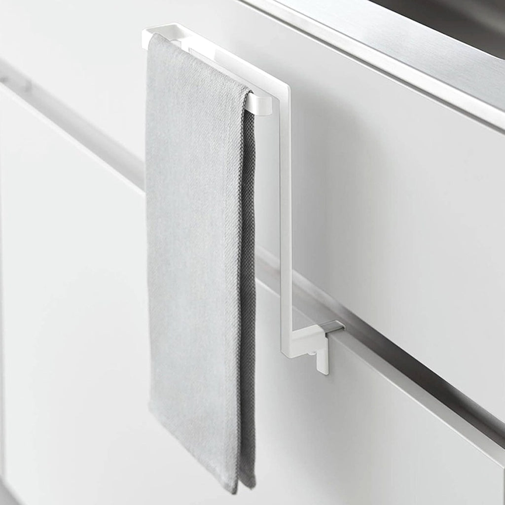 Under-Sink Cabinet Door Towel Rack, No-Drill Steel Hanger - view 2
