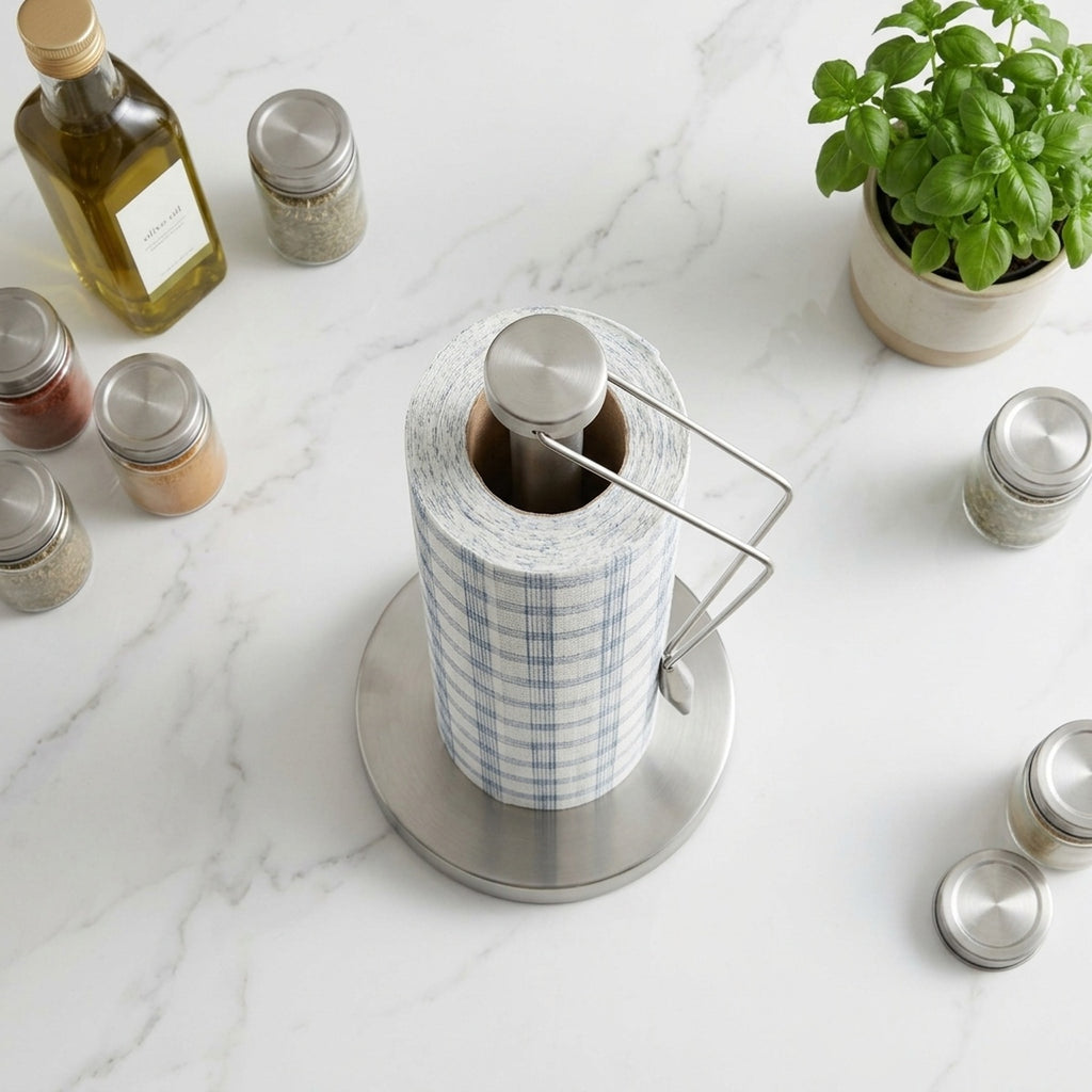 Countertop Paper Towel Holder Stainless Steel Kitchen Stand - view 3
