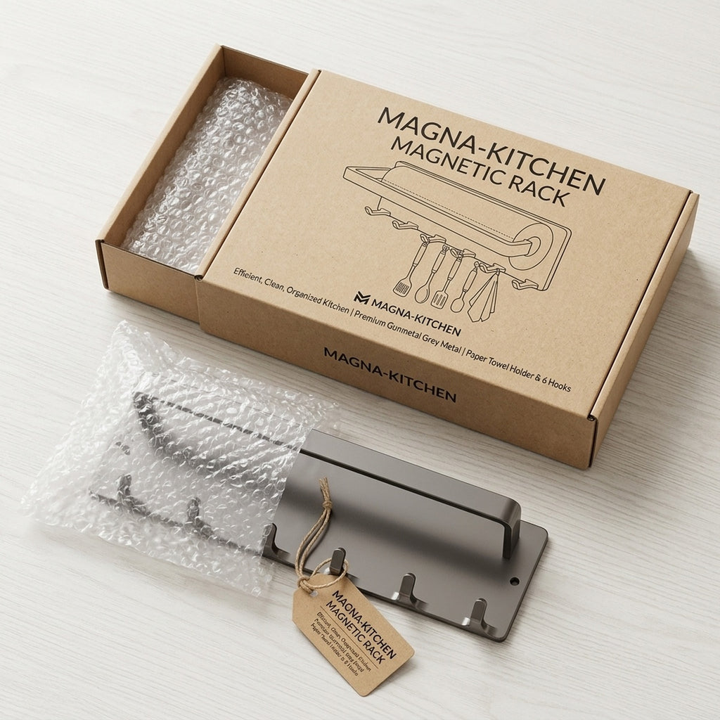 Magnetic Paper Towel Holder for Fridge, No-Drill - view 8