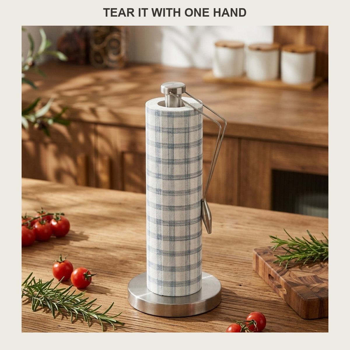 Countertop Paper Towel Holder Stainless Steel Kitchen Stand
