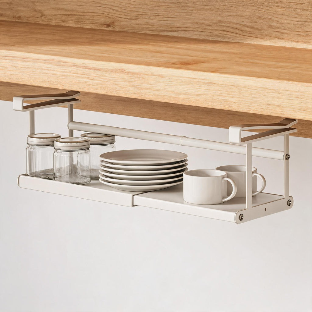 Expandable Under-Shelf Basket - Slide-On Cabinet Storage