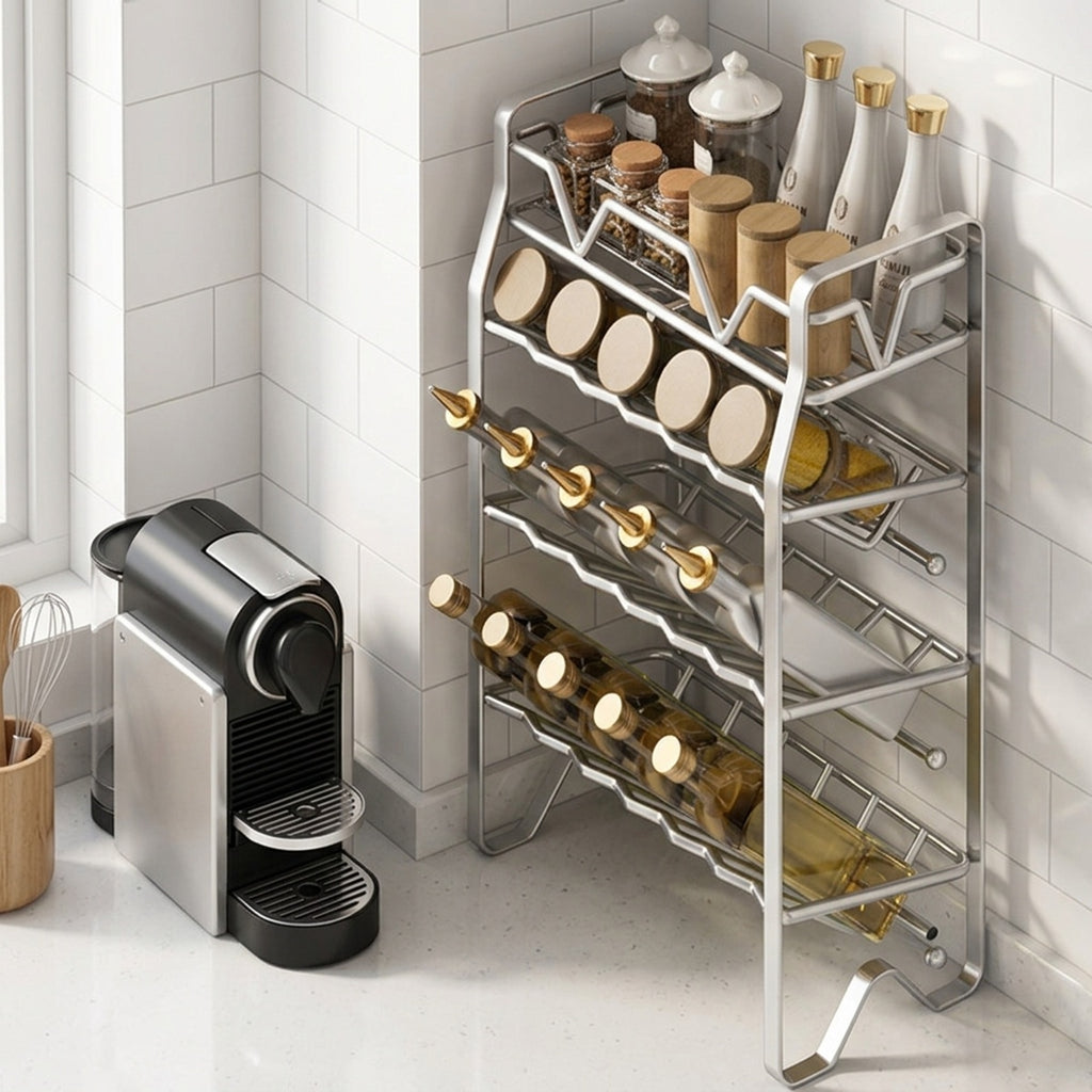 2-Tier Stainless Steel Spice Rack Countertop Kitchen Organizer - view 8