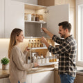 OkaNest Lifestyle - couple installing under cabinet