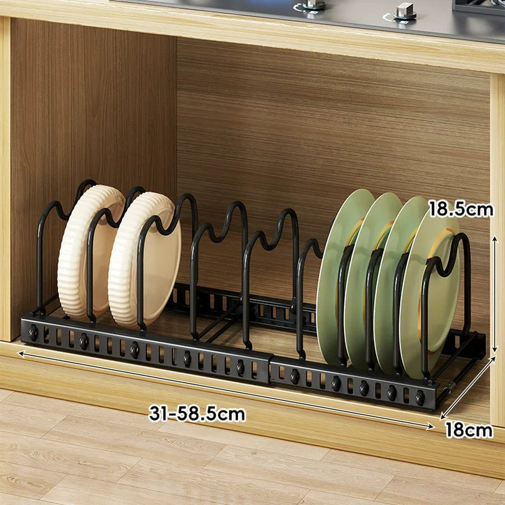 In-Cabinet Dish Rack · 尺寸标注