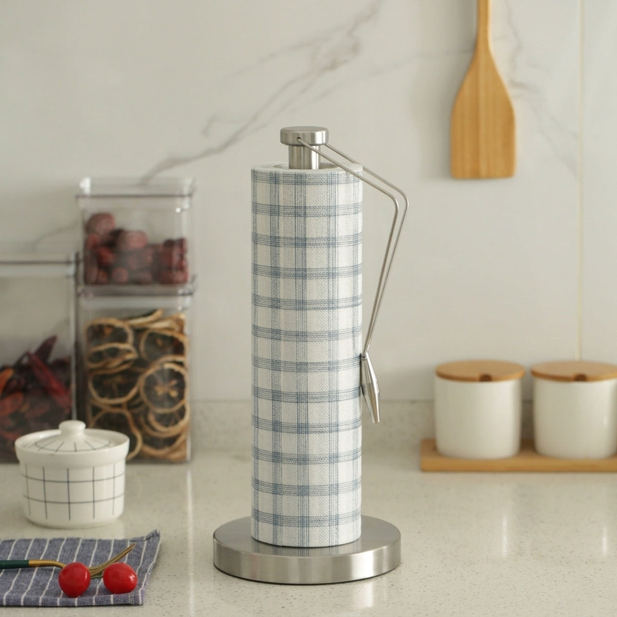 Countertop Paper Towel Holder Stainless Steel Kitchen Stand - view 1