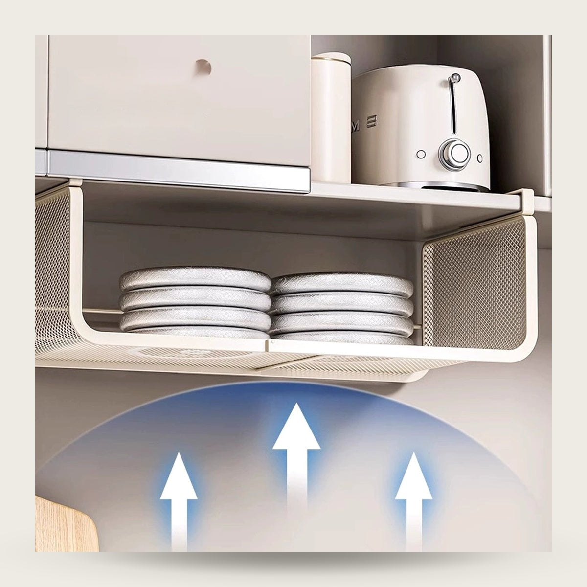 Expandable Hanging Shelf Organizer - Under Cabinet Rack