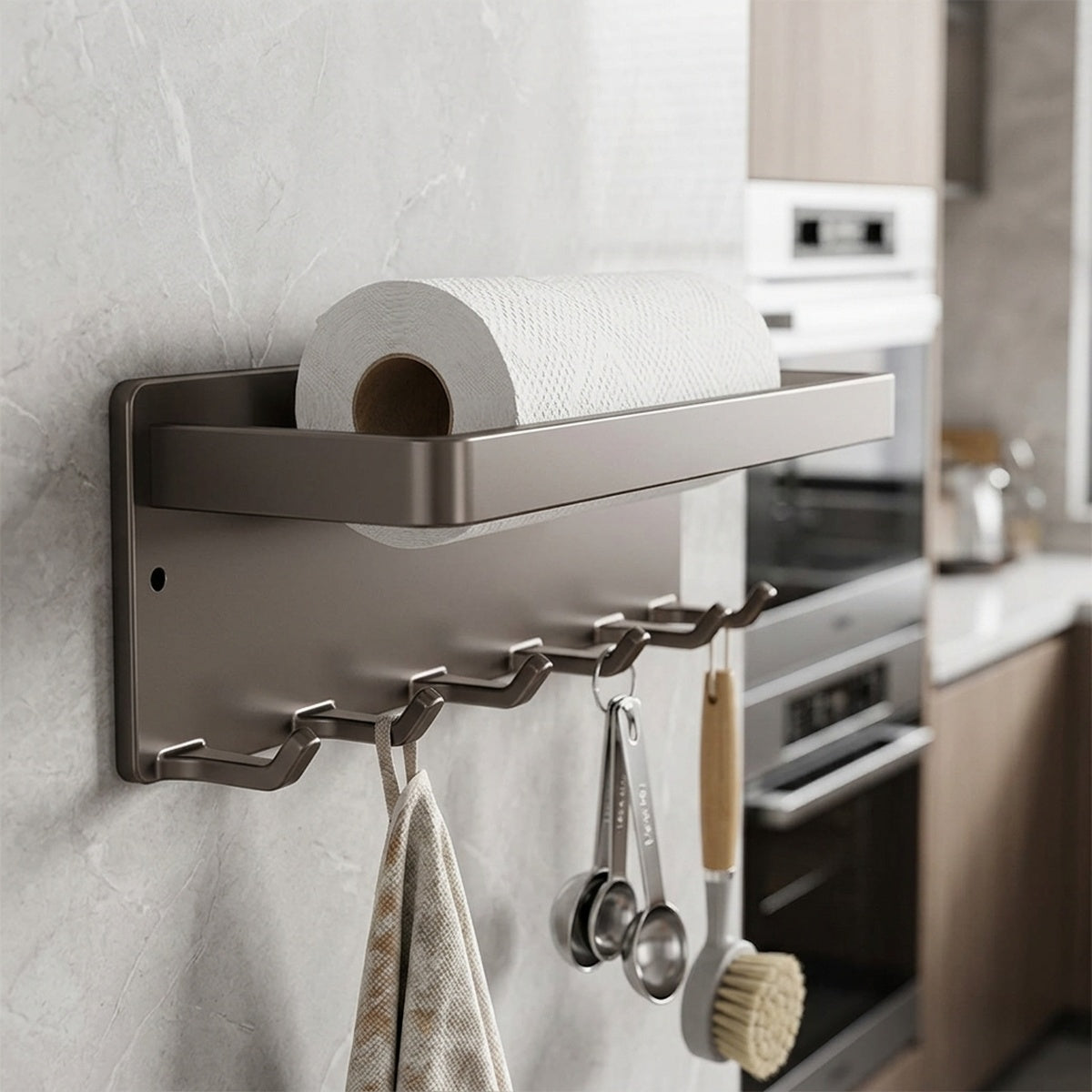 Magnetic 3-in-1 Fridge Wrap Dispenser Paper Towel Foil - view 7