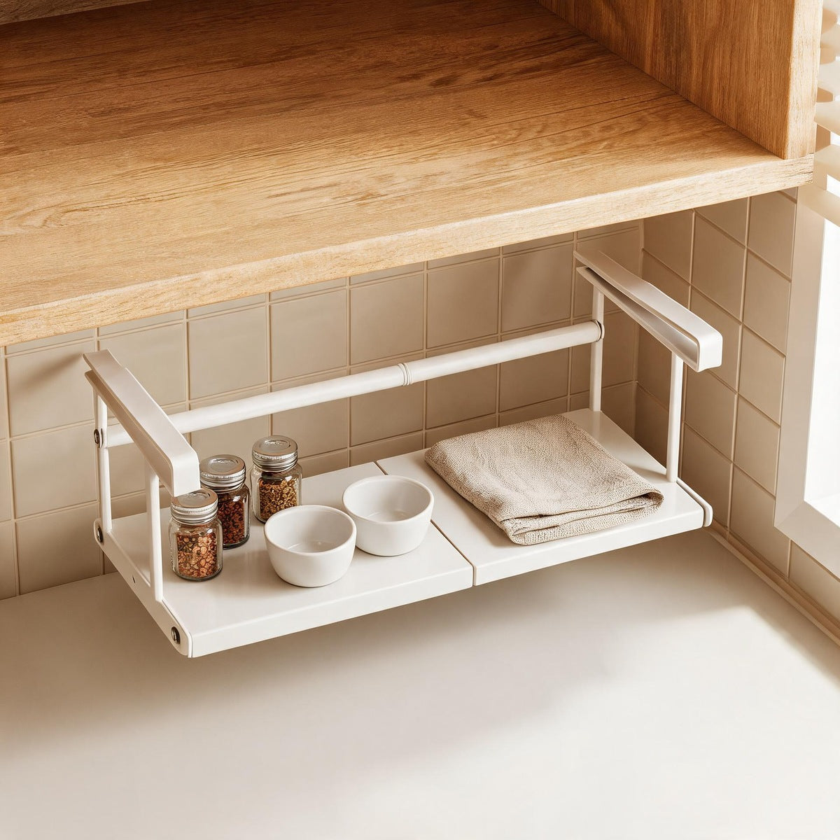Expandable Under-Shelf Basket - Slide-On Cabinet Storage