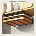 Over-Cabinet Cutting Board & Lid Rack No-Drill Steel