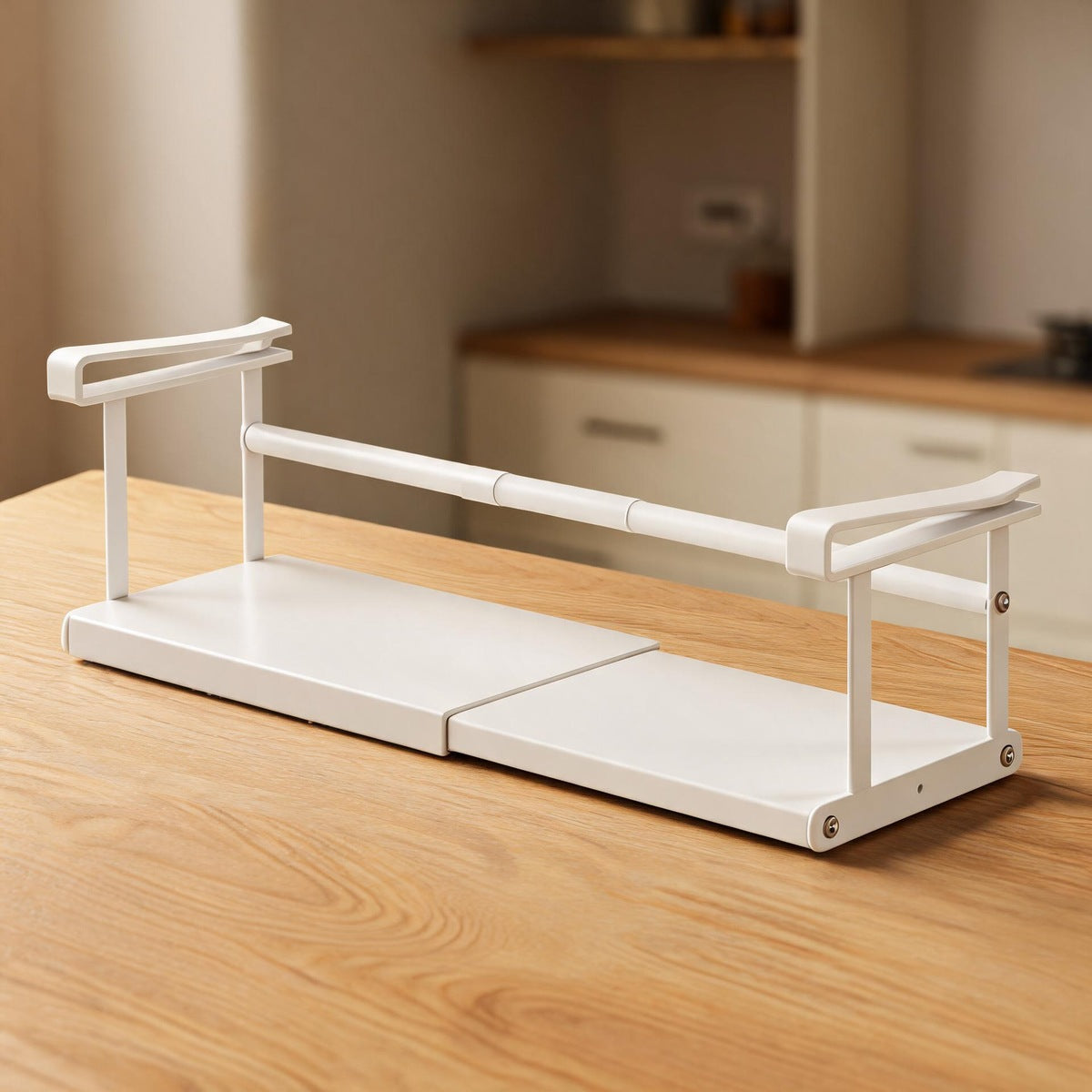 Expandable Under-Cabinet Rack No-Drill Double-Layer