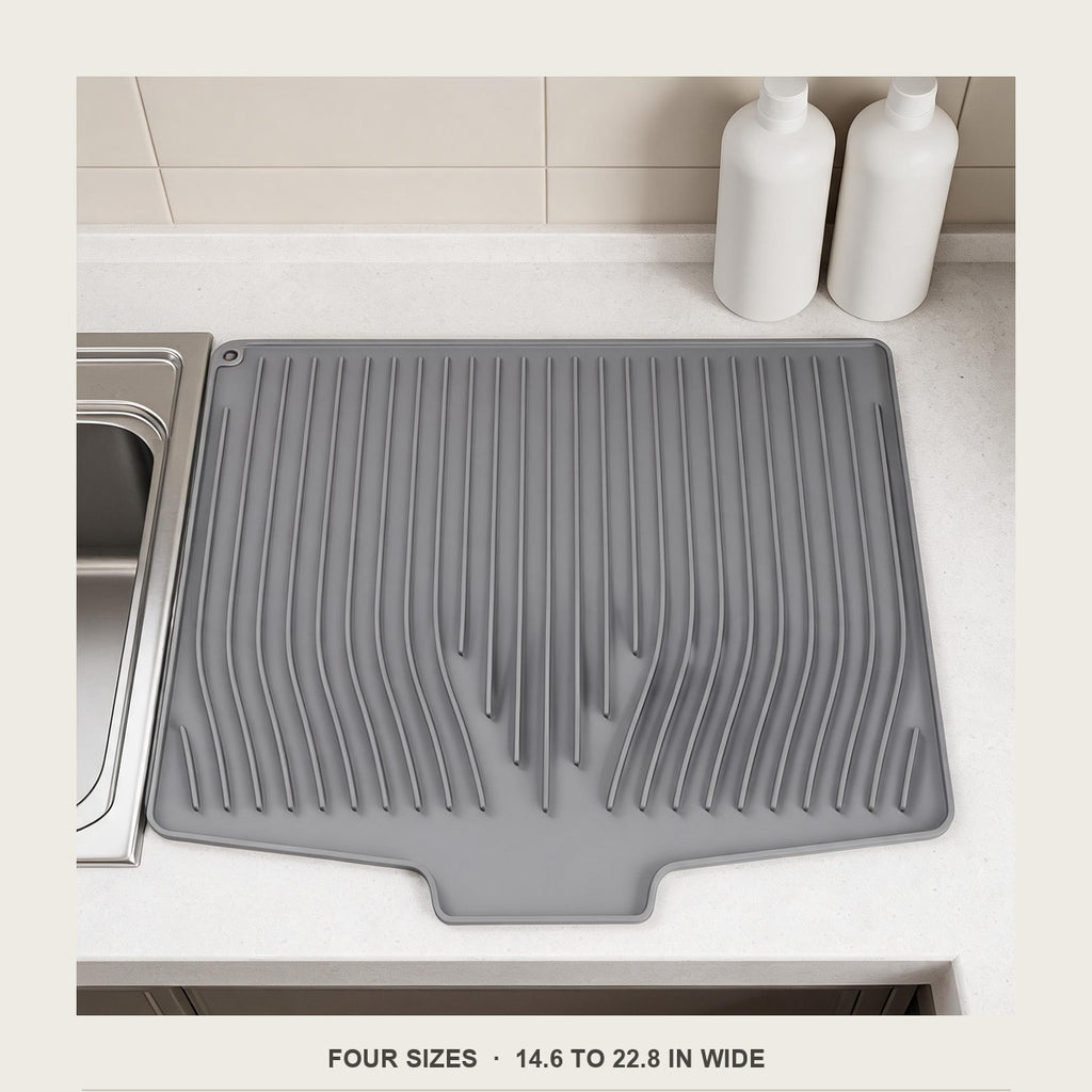 Dish drying mat four sizes 14.6 to 22.8 in wide