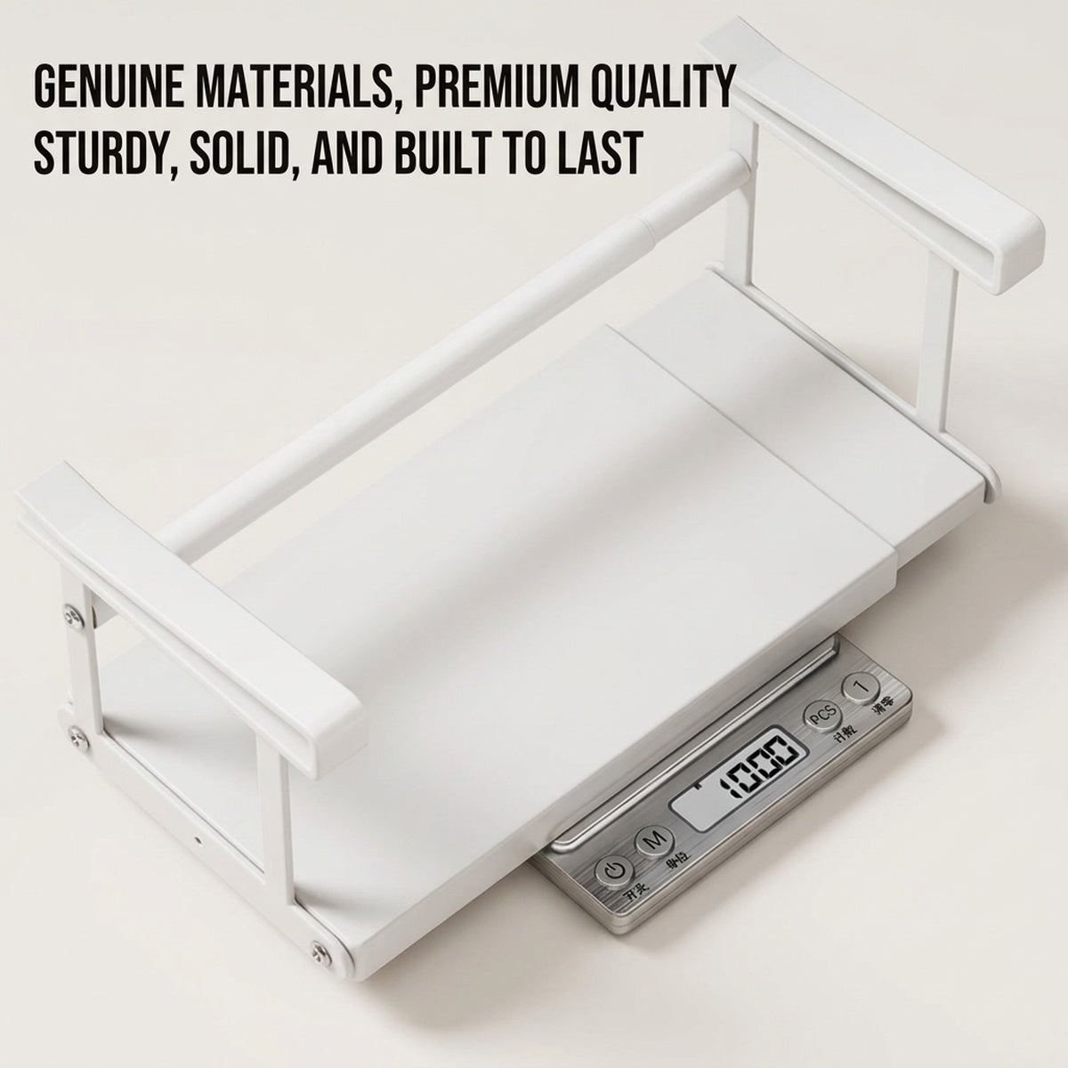 Expandable Under-Cabinet Rack No-Drill Double-Layer