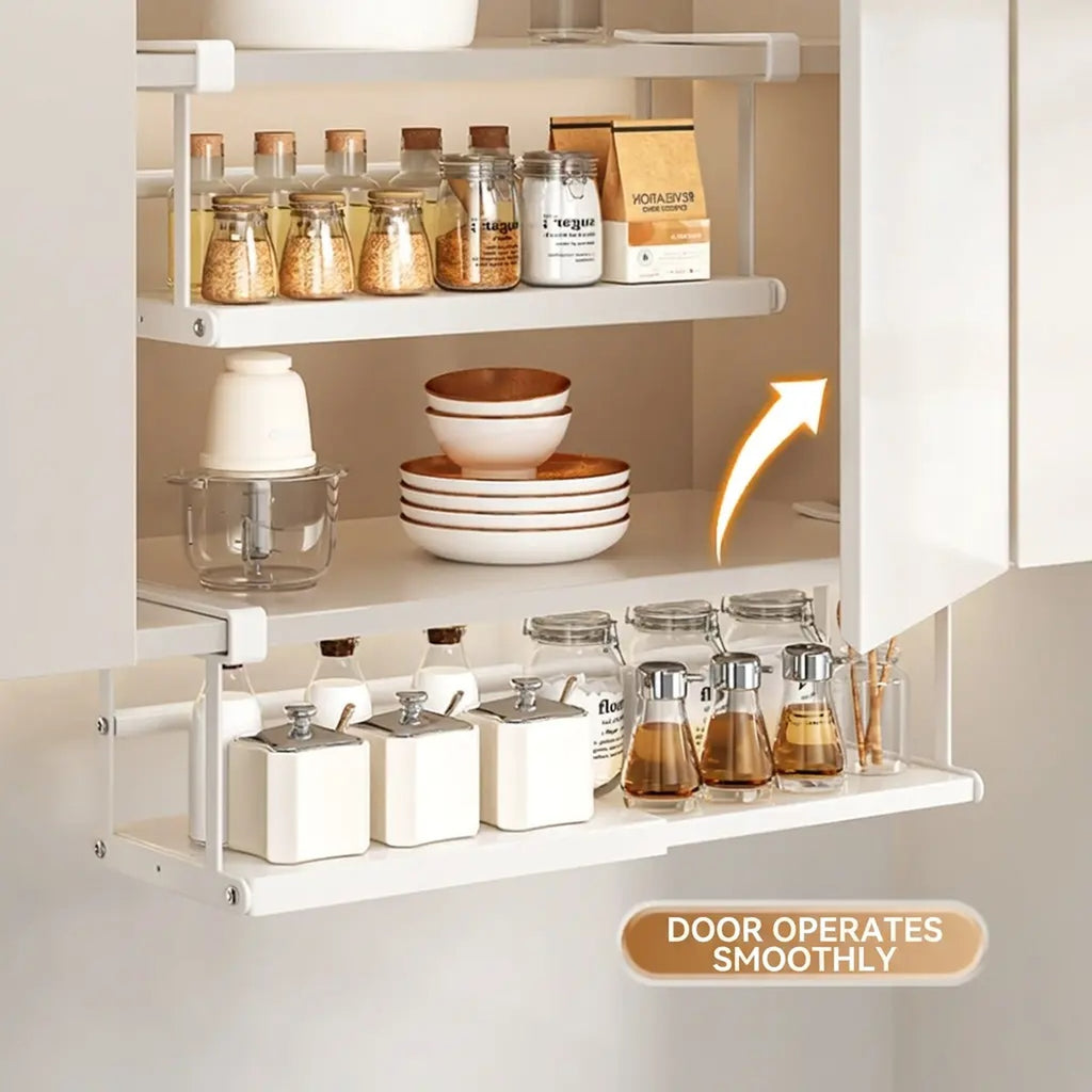 Expandable Under-Cabinet Rack No-Drill Double-Layer
