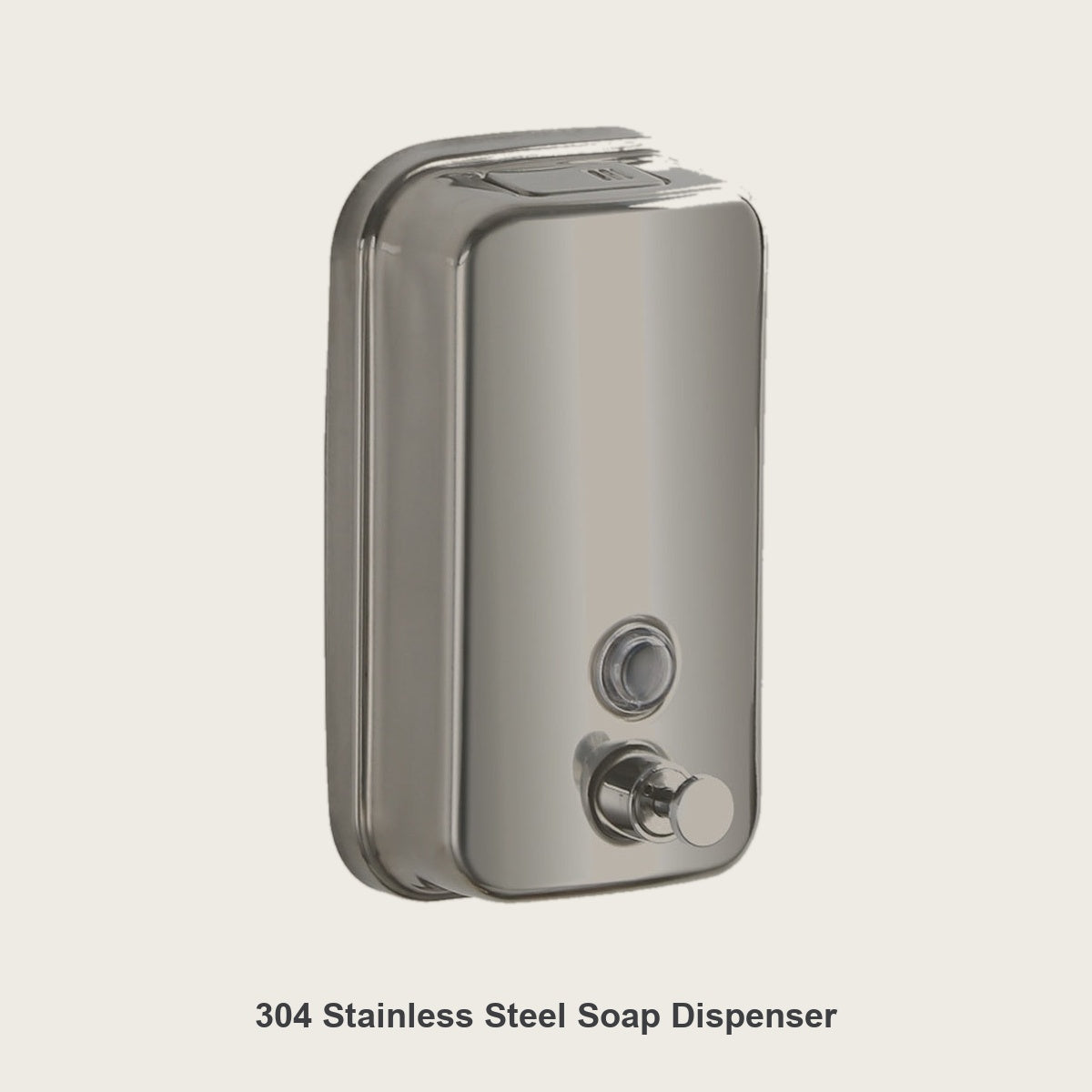 304 stainless steel soap dispenser, 17 oz, rustproof