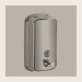 Wall-mounted soap dispenser in brushed 304 stainless steel, 500 ml size