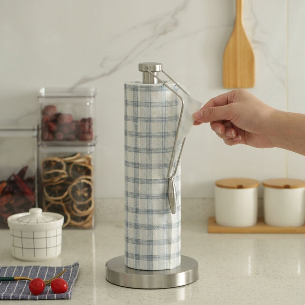 Countertop Paper Towel Holder Stainless Steel Kitchen Stand - view 4