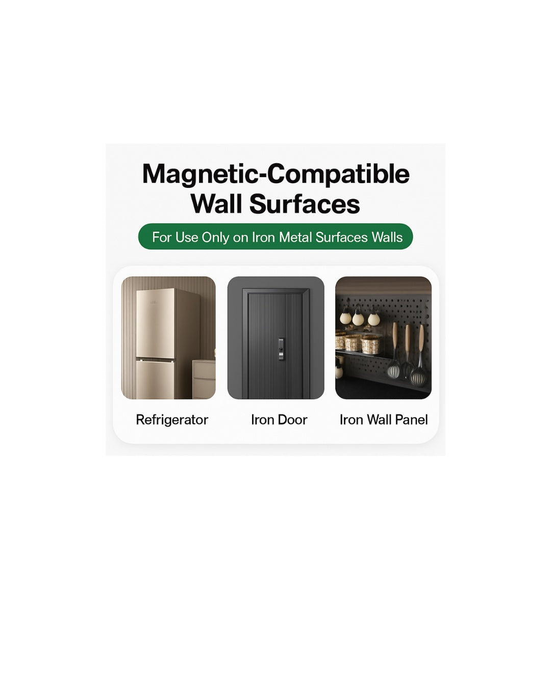 Magnetic Fridge Side Storage Box – Carbon Steel Organizer for Kitchen, Refrigerator & Wall