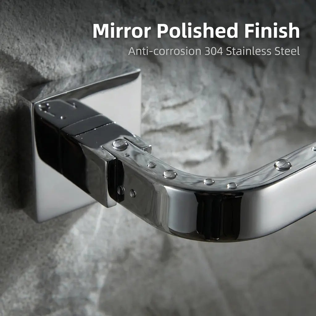 SUS304 Towel Bar Screw-Mounted Rustproof Wall Rack
