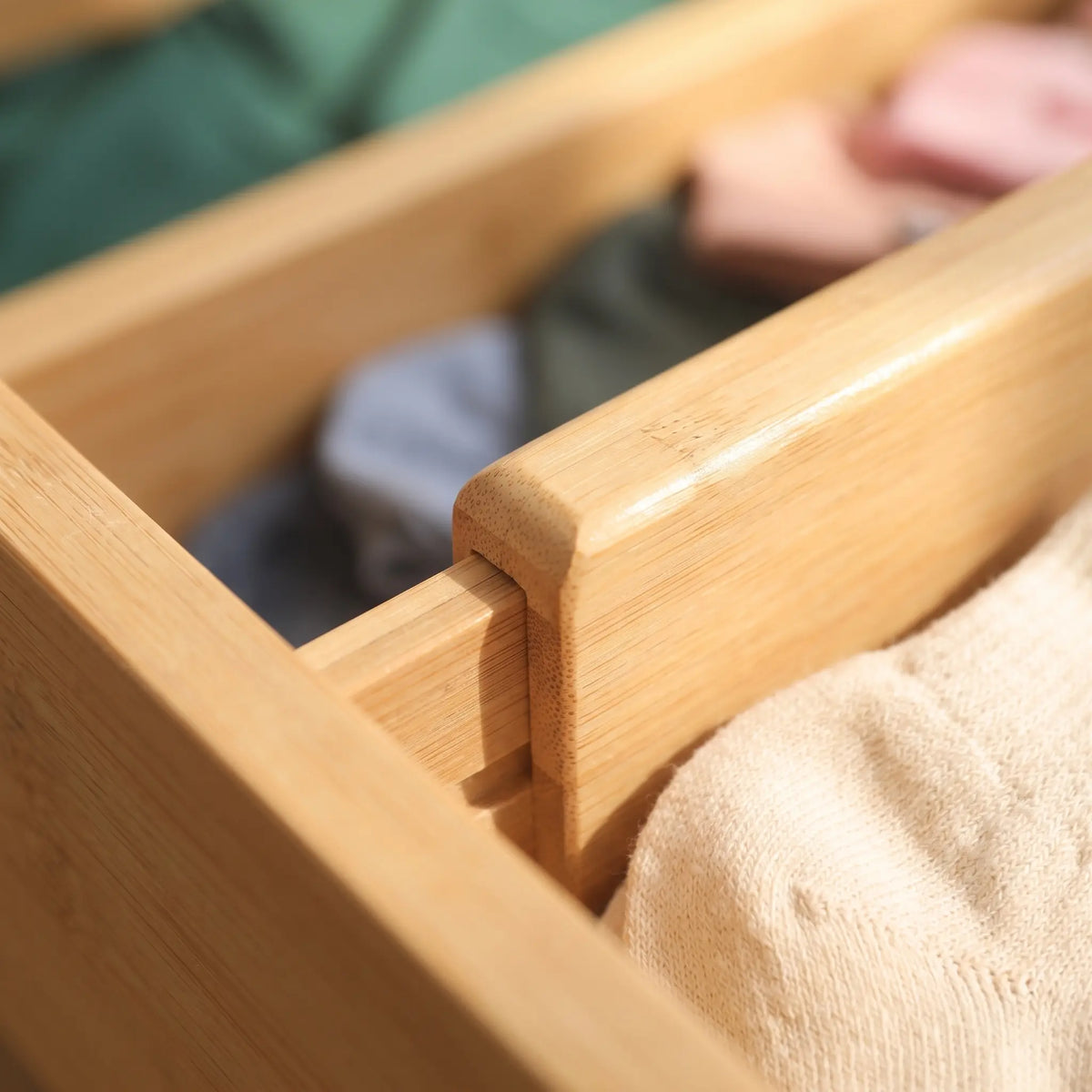 Bamboo Expandable Drawer Dividers for Kitchen & Dresser