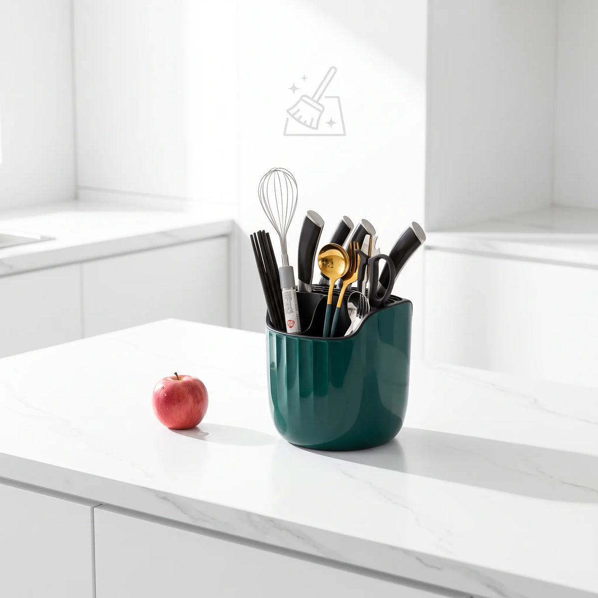 Rotating Utensil Holder & Knife Block 360° Kitchen Organizer