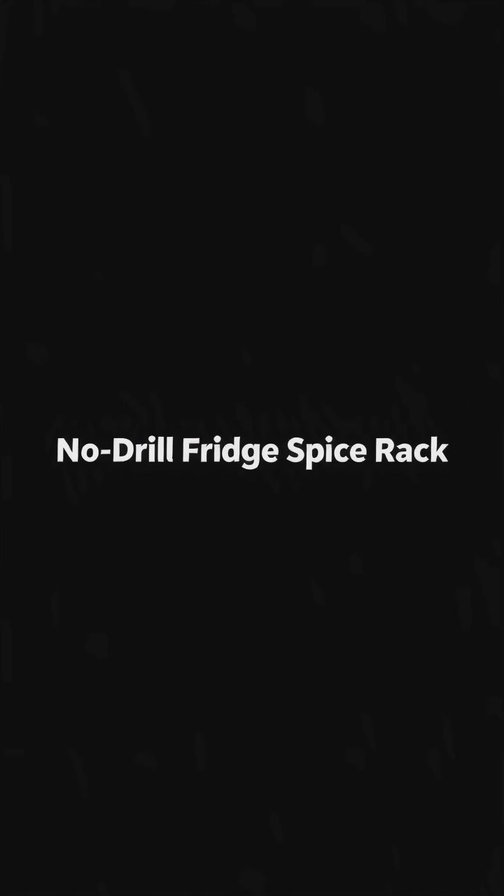 Magnetic Fridge Spice Rack No-Drill Door Organizer