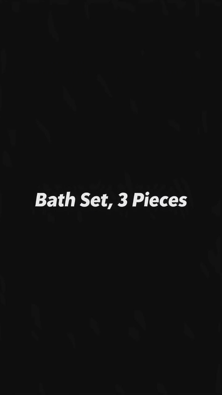 3-Piece Bathroom Hardware Set, 304 Stainless Steel - Towel Bar, Toilet Paper Holder and Soap Dispenser