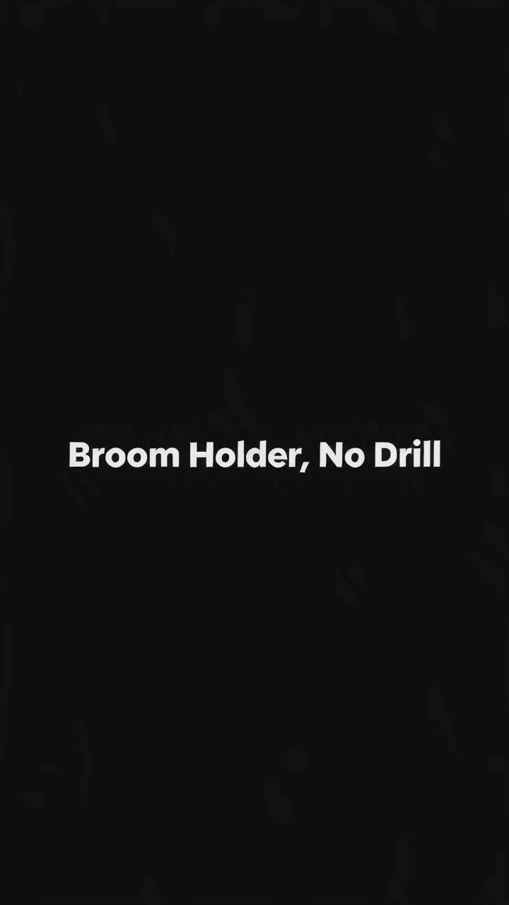 Mop and Broom Holder Wall Mount, 304 Steel, 15 or 23.6 in