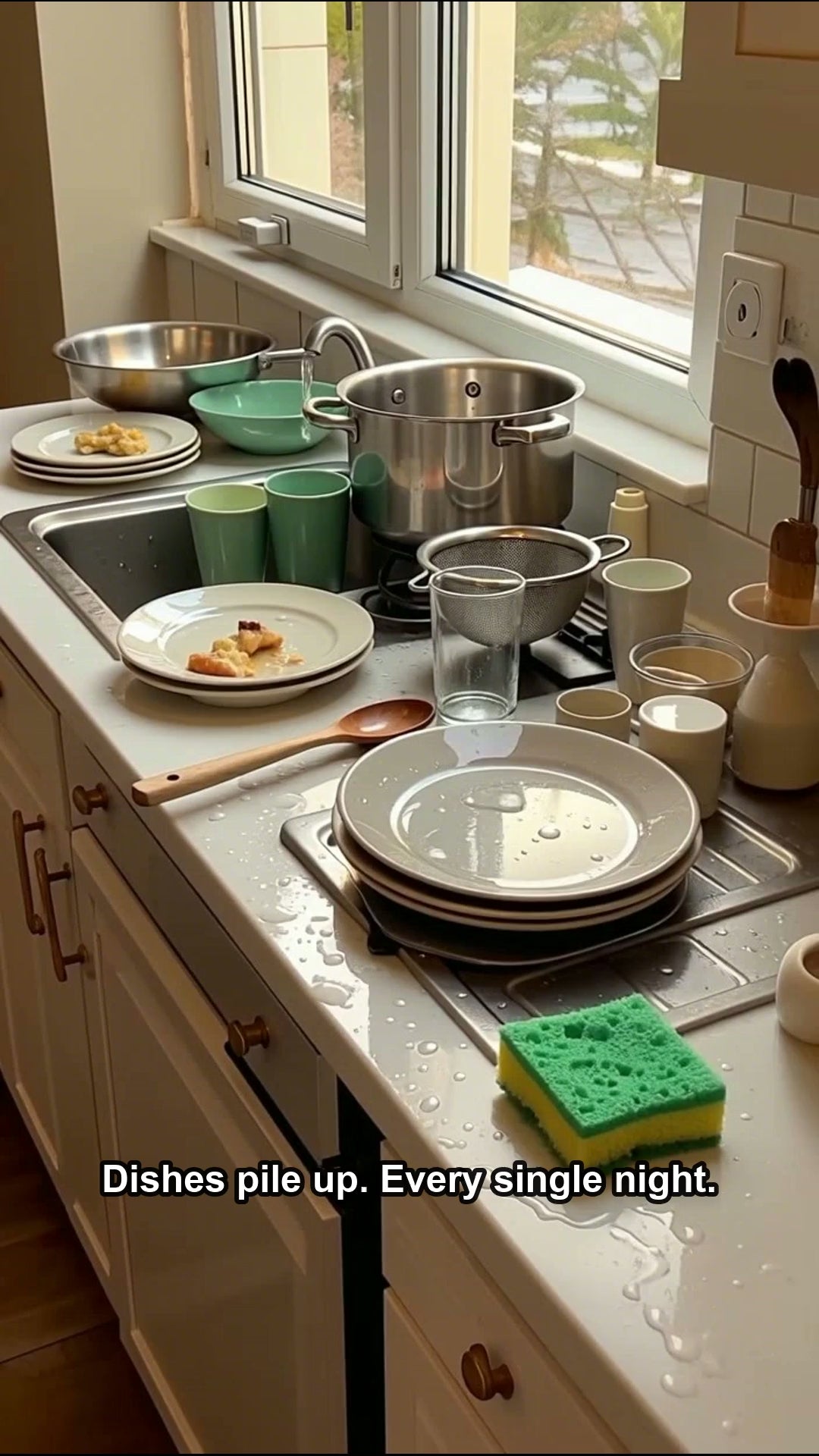 Expandable Dish Drying Rack with Dividers Countertop