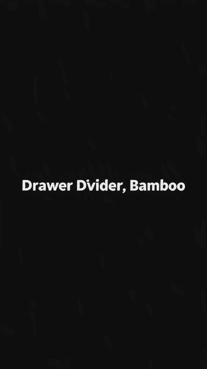 Bamboo Expandable Drawer Dividers for Kitchen & Dresser