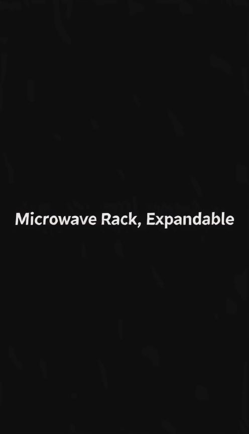 Countertop Microwave Rack, Expandable Steel, 16.5-23.6 in