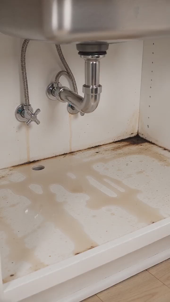Under-Sink Cabinet Mat, Waterproof Silicone, 28-34 in Wide