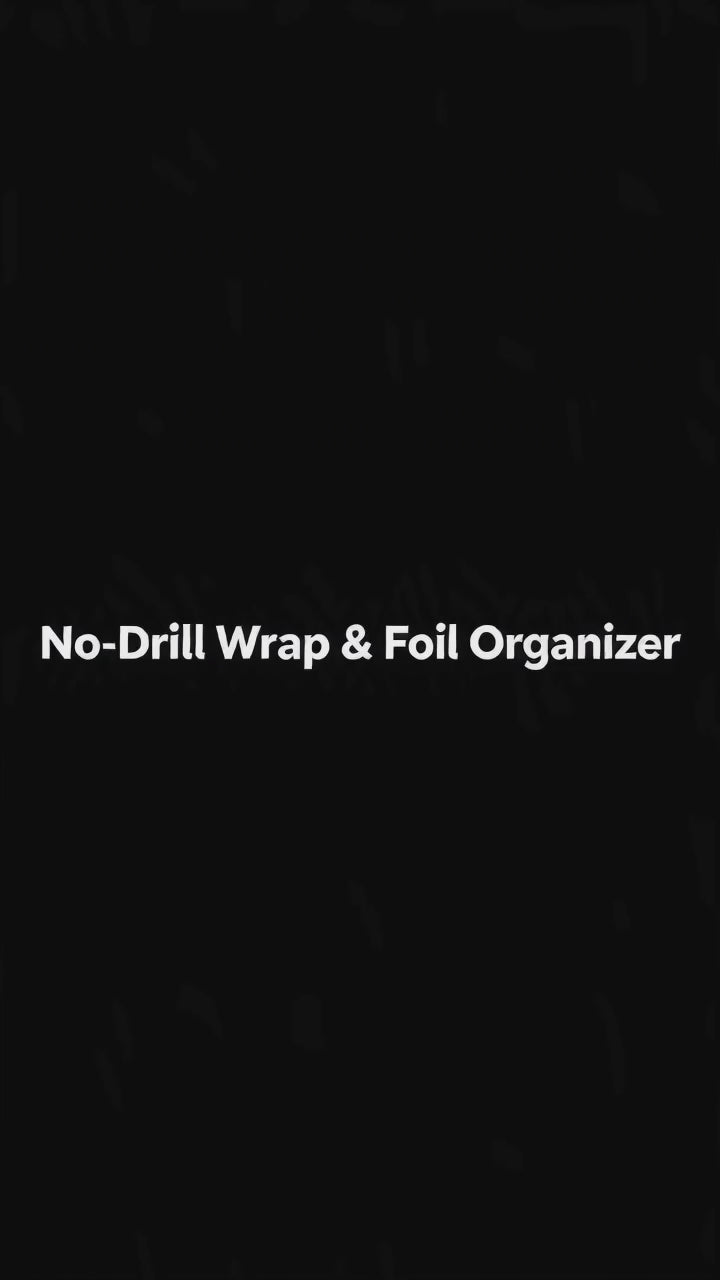 3-Layer Acrylic Wrap & Foil Organizer, Wall Mount or Countertop