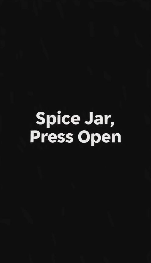 Borosilicate Spice Jar with Press-Open Steel Lid, 350/450 ml