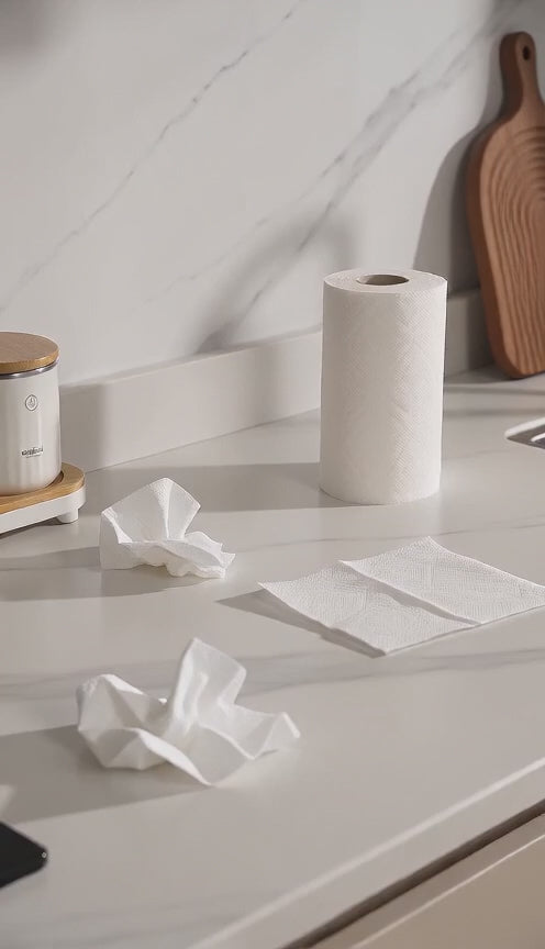 Under-Cabinet Tissue and Roll Holder, No-Drill, 9.5 in