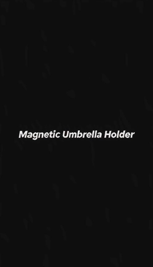 Magnetic Umbrella Holder for Steel Doors, No Drill, 8.5 in Wide